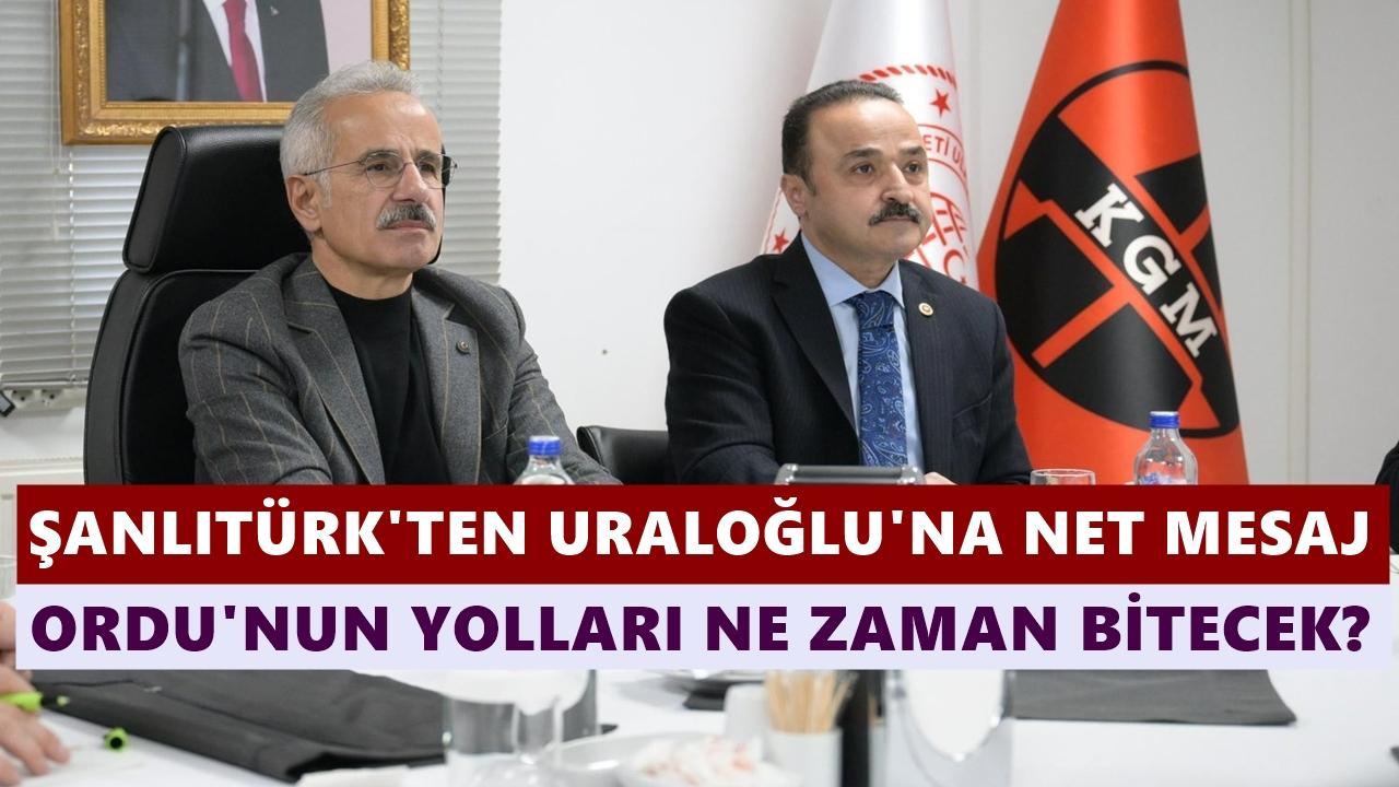 Şanlıtürk’ten Bakan Uraloğlu’na Net Mesaj: “Ordu’nun Yolları Ne Zaman Bitecek?”