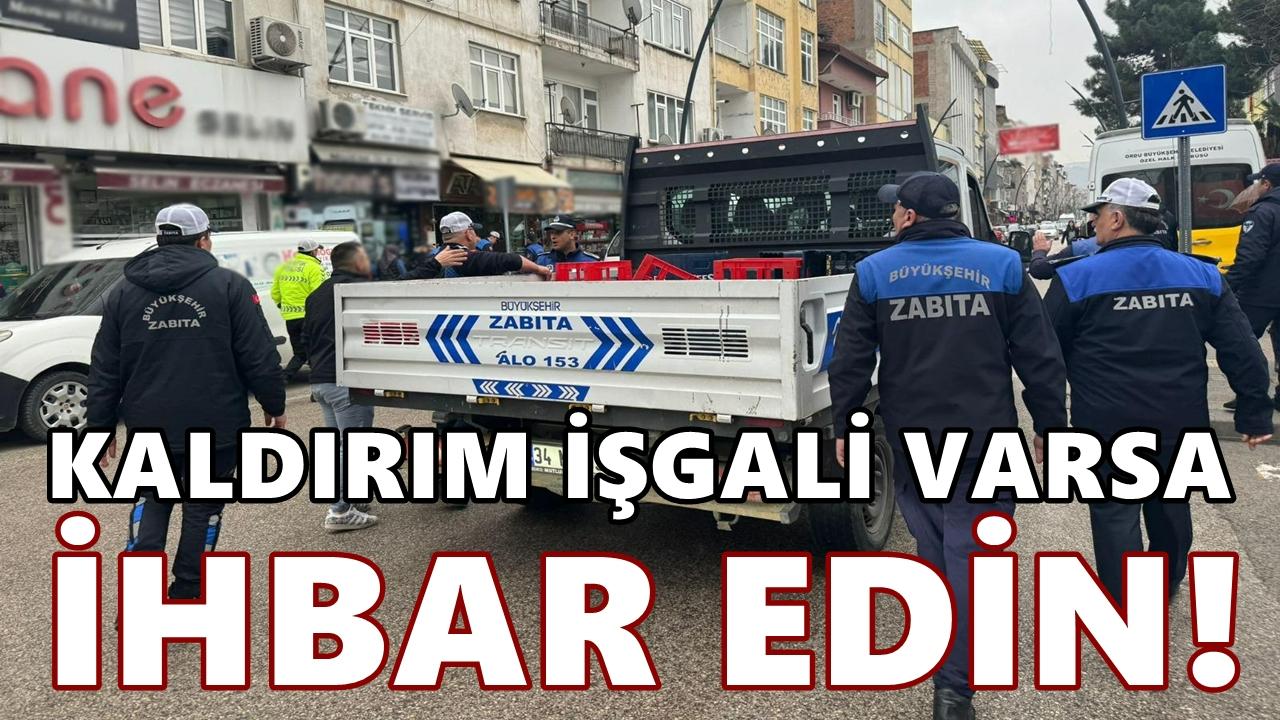 Zabıta Kaldırım İşgallerine Geçit Vermedi