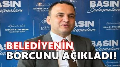 400 MİLYONLUK BORÇ GERÇEĞİ! Fatsa Belediyesi’nin Mali Tablosu Ortaya Çıktı