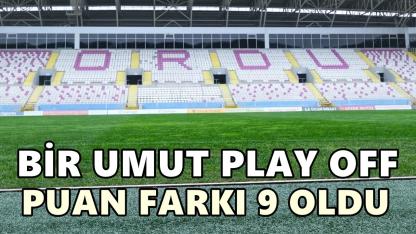 52 Orduspor Zirveden Uzaklaştı, Umut Play-Off’ta