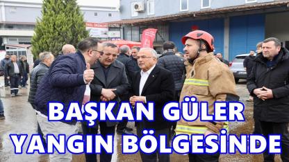 Başkan Güler Yangın Bölgesinde İncelemelerde Bulundu