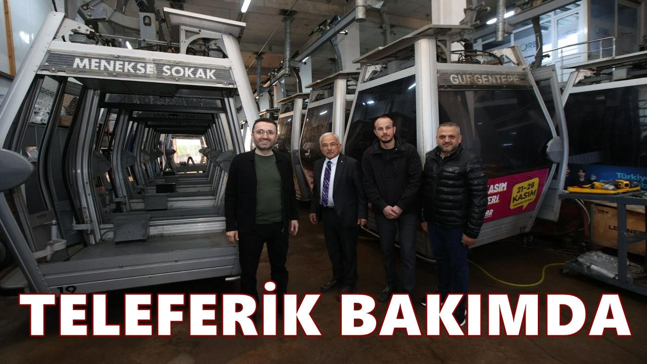 Boztepe Teleferik Hattı 60 Bin Saatlik Bakıma Alındı