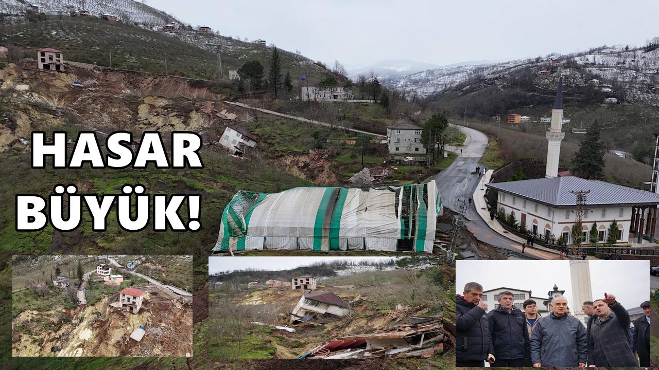 Fatsa’da Heyelan: 4 Ev Hasar Gördü, 2 Ev ve Spor Tesisi Yıkıldı