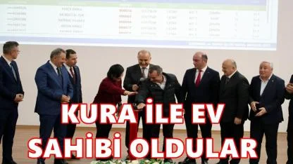 Ordu'da 3 İlçede 84 Afet Konutunun Kura Çekimi Yapıldı