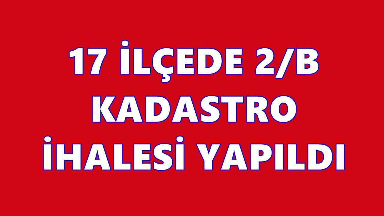 Ordu'nun O İlçelerinde 2/B Kadastro İhalesi Yapıldı