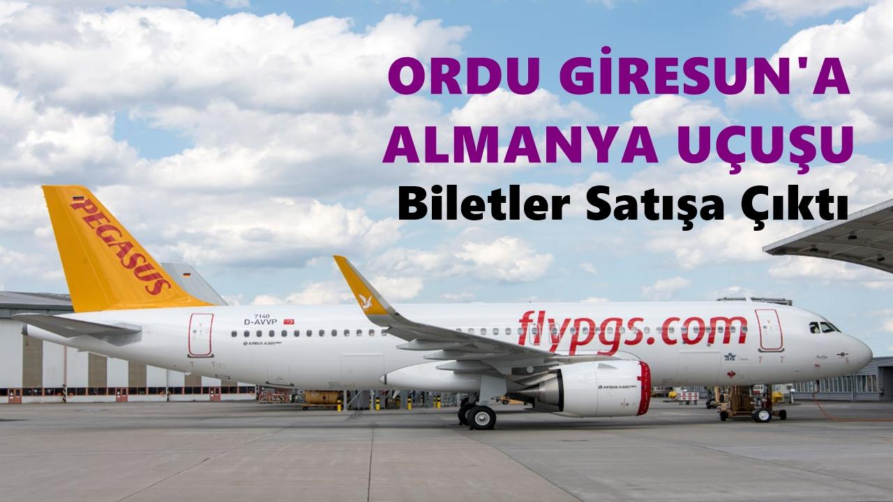 Pegasus’tan Ordu-Giresun’a Almanya Hattı: Düsseldorf Uçuşları Başlıyor