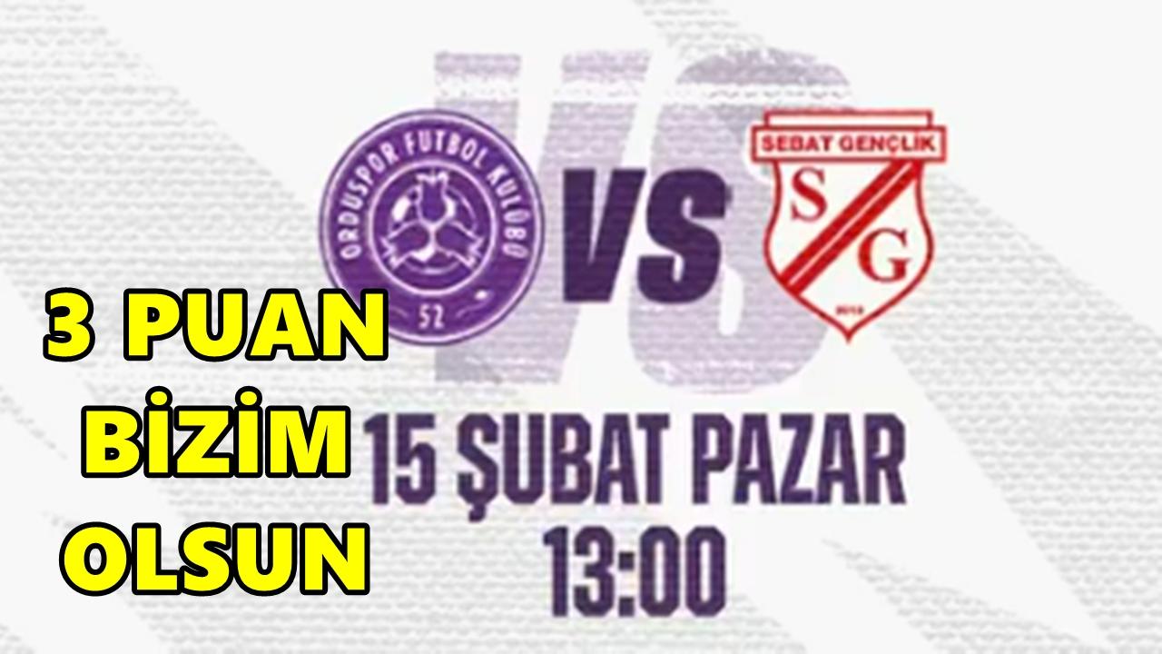 Zirve Maçı Ordu’da: 52 Orduspor Lider Sebat’ı Ağırlıyor