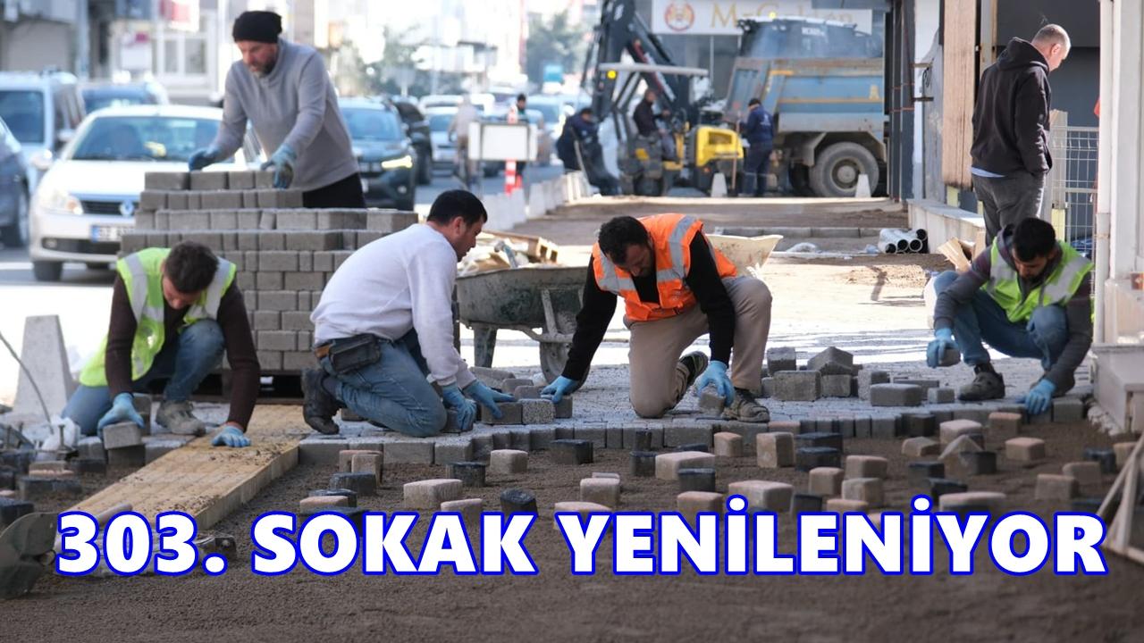 Altınordu’da 303’üncü Sokak Yenileniyor: Çalışmaların Yüzde 90’ı Tamamlandı
