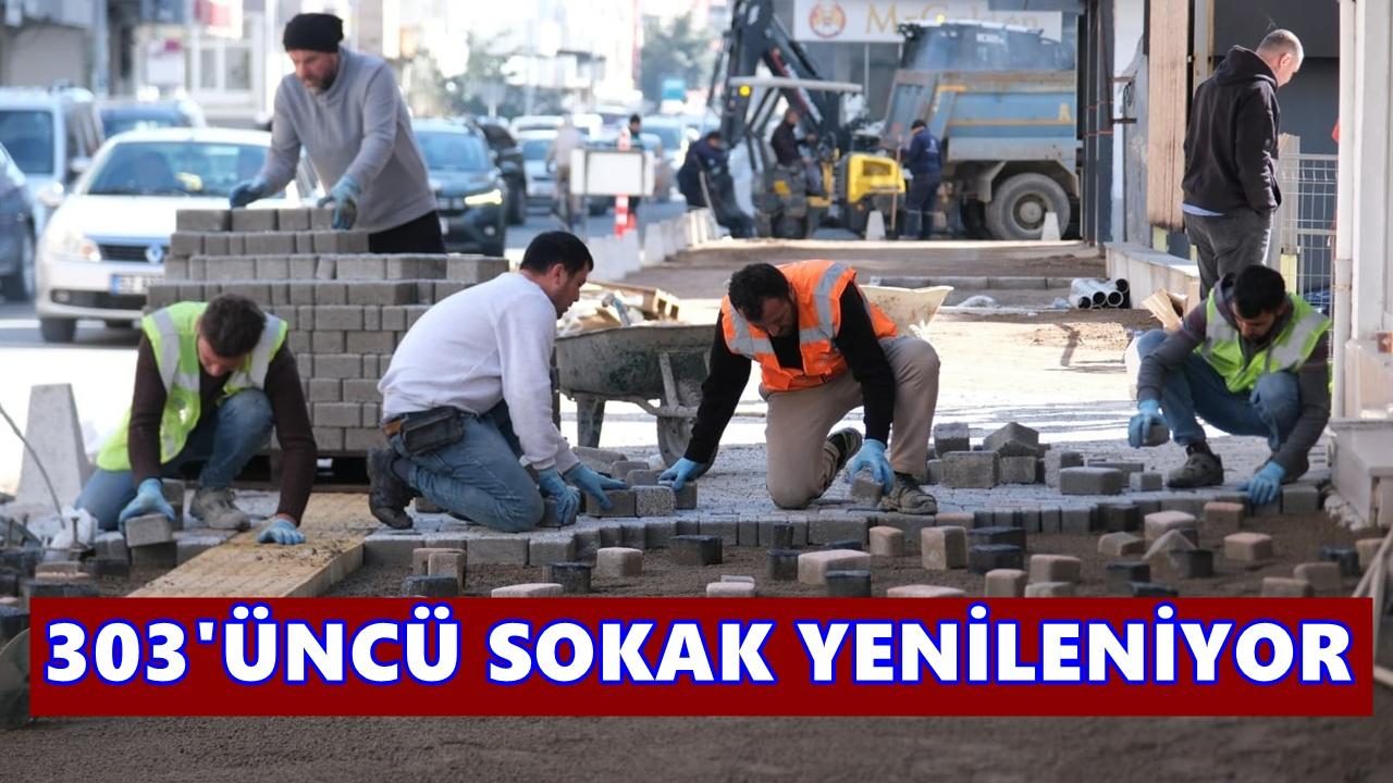 Altınordu’da 303’üncü Sokak Yenileniyor: Çalışmaların Yüzde 90’ı Tamamlandı
