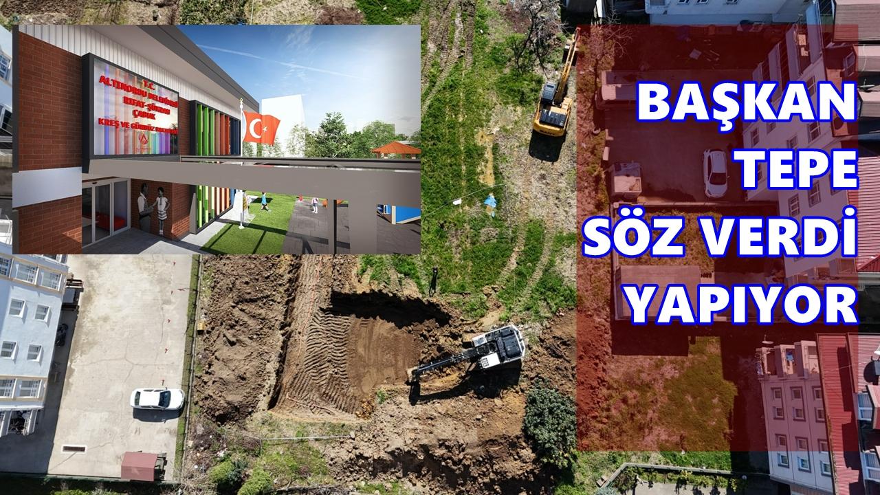 Altınordu’da Rıfat-Şükran Çabuk Kreş ve Gündüz Bakım Evi’nin İnşaatı Başladı