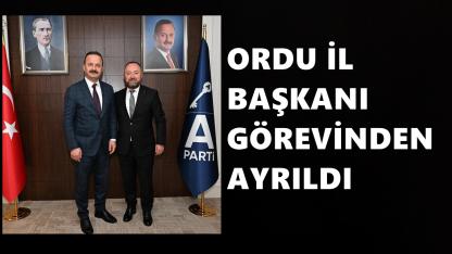 Anahtar Parti Ordu Kurucu İl Başkanı İrfan Öksüz Görevinden Ayrıldı