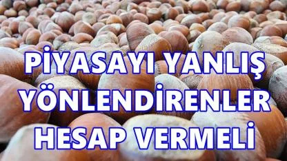 Fındık Piyasasına Sert Çıkış: “Yanlış Yönlendirenler Hesap Vermeli”