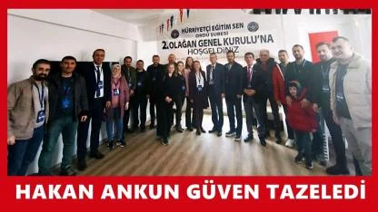 Hürriyetçi Eğitim Sen Ordu Şubesi’nde Hakan Ankun Güven Tazeledi