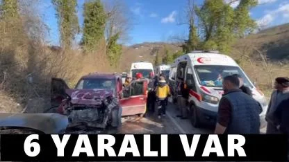 İki Araç Kafa Kafaya Çarpıştı: 6 Yaralı