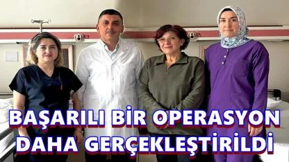 Ordu Devlet Hastanesi’nde Göz Çevresindeki Kitle Başarıyla Alındı