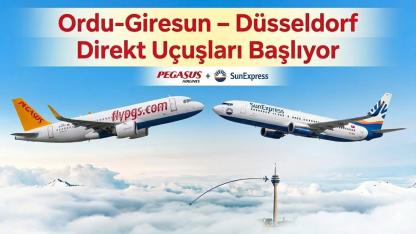 Ordu-Giresun – Düsseldorf Direkt Uçuşları Başlıyor