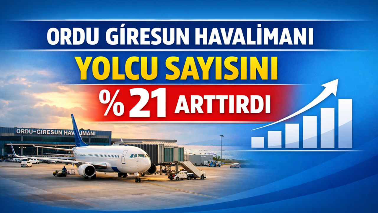 Ordu Giresun Havalimanı Yolcu Sayısını %21 Artırdı