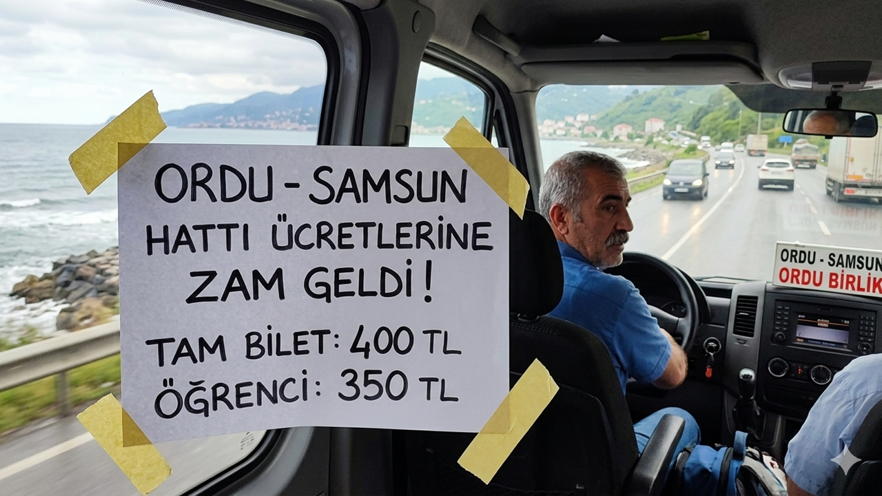 Ordu Samsun Otobüs Biletleri Zamlandı; İşte Yeni Fiyat