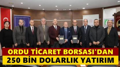 Ordu Ticaret Borsası Ordu’ya 250 Bin Dolarlık LC-MS/MS Cihazı Kazandırıldı