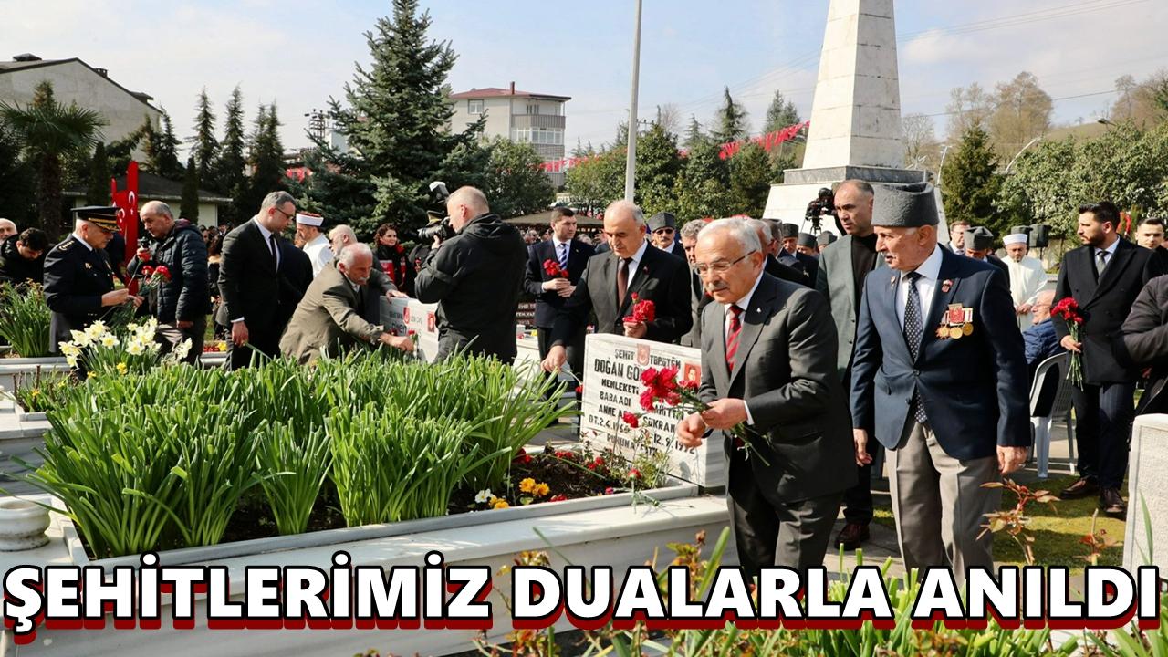 Ordu’da 18 Mart’ta Duygusal Anma: Şehitler Dualarla Yâd Edildi