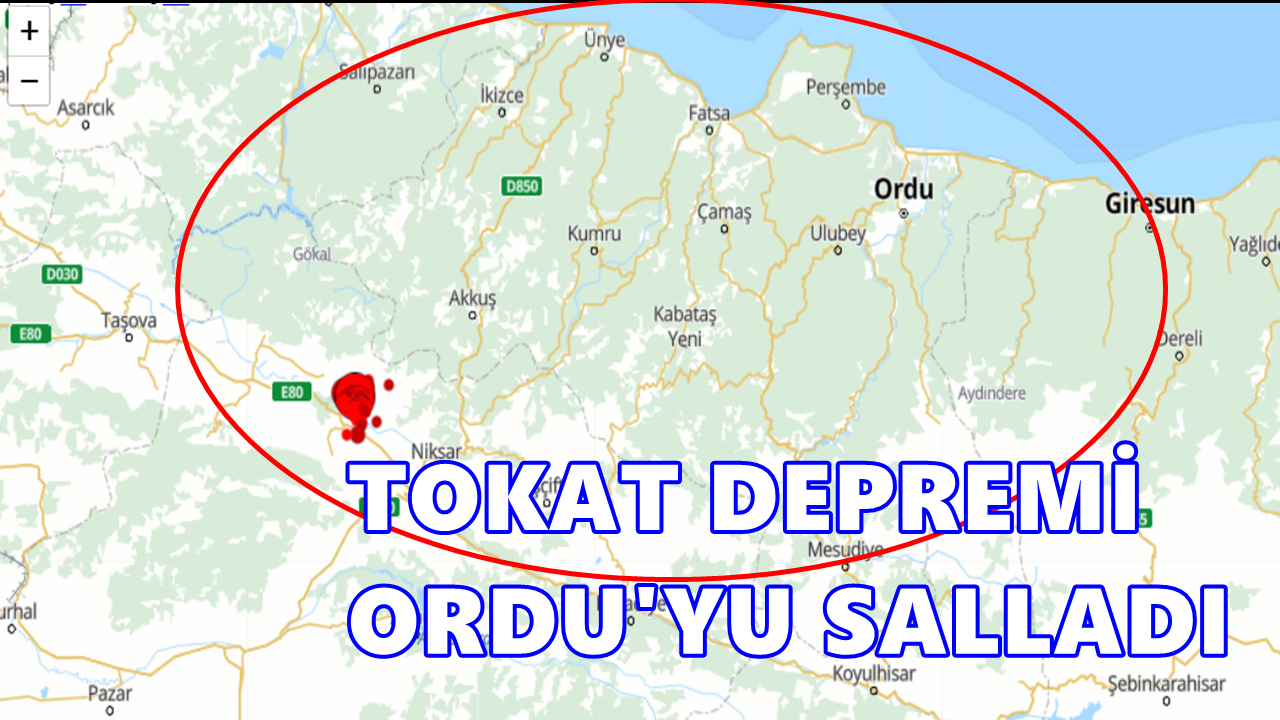 Ordu’da Gece Yarısı Deprem Paniği! Tokat Erbaa’daki 5.6’lık Sarsıntı Hissedildi