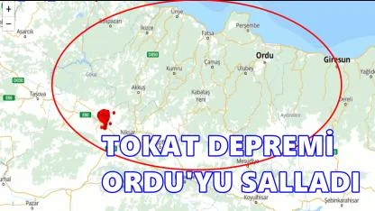 Ordu’da Gece Yarısı Deprem Paniği! Tokat Erbaa’daki 5.6’lık Sarsıntı Hissedildi