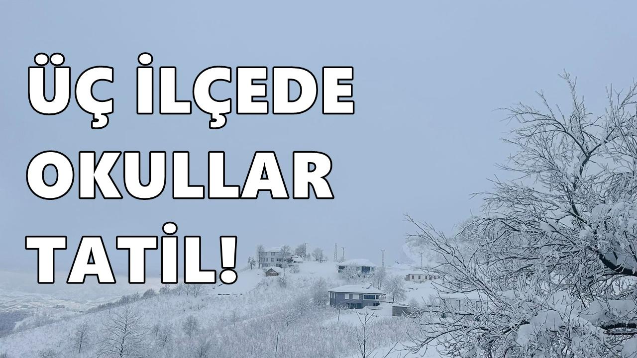 Ordu’da O İlçelerde Eğitime Kar Engeli