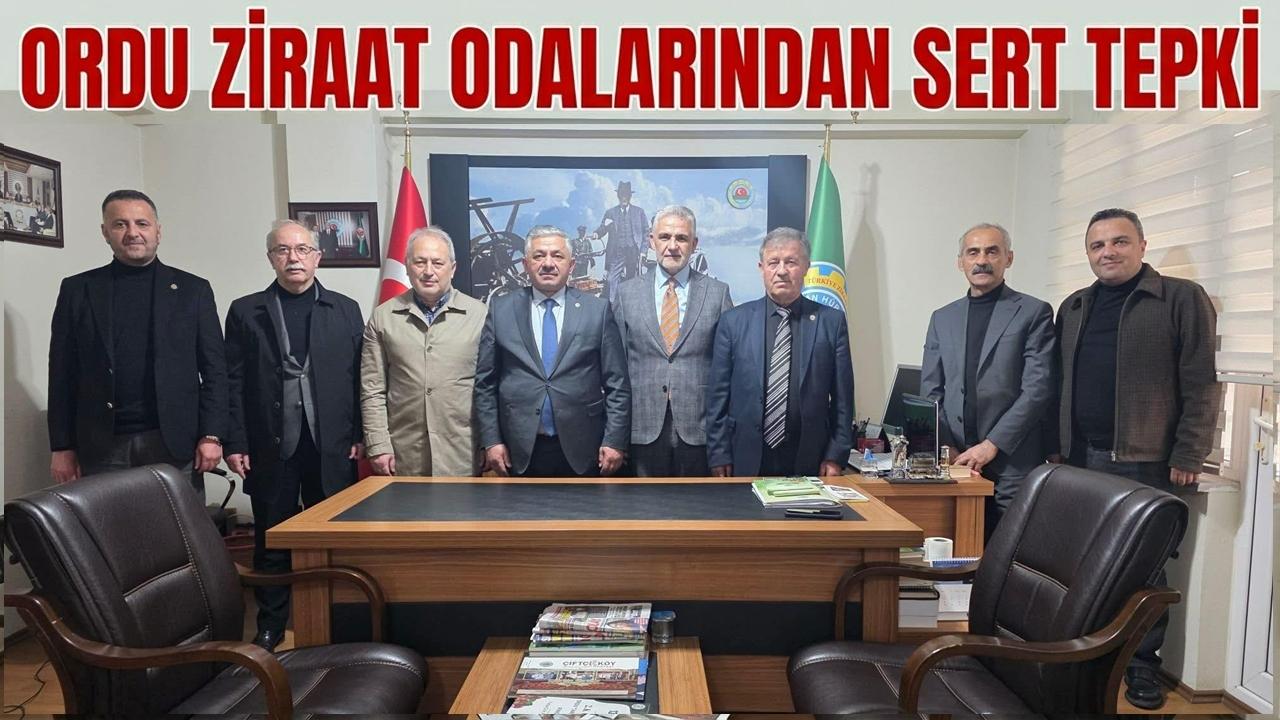 TZOB’a Yönelik Açıklamalara Ordu Ziraat Odalarından Sert Tepki