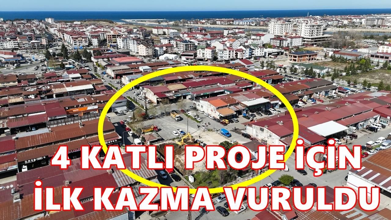 Altınordu’da 4 Katlı Otopark Projesinde İlk Kazma Vuruldu