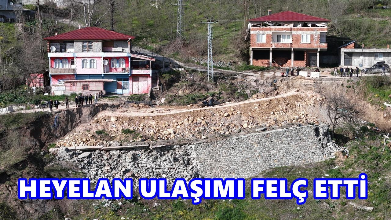 Kabataş’ta Heyelan Yolu Kapattı, Ulaşım Aksadı