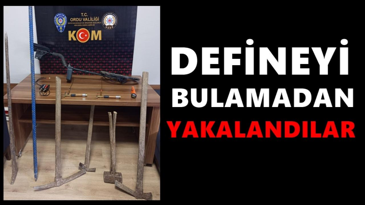 Kaçak Define Kazan 4 Kişi Polise Yakalandı