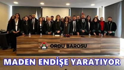 Ordu Barosu’ndan Sert Açıklama: Maden Projeleri Endişe Yaratıyor