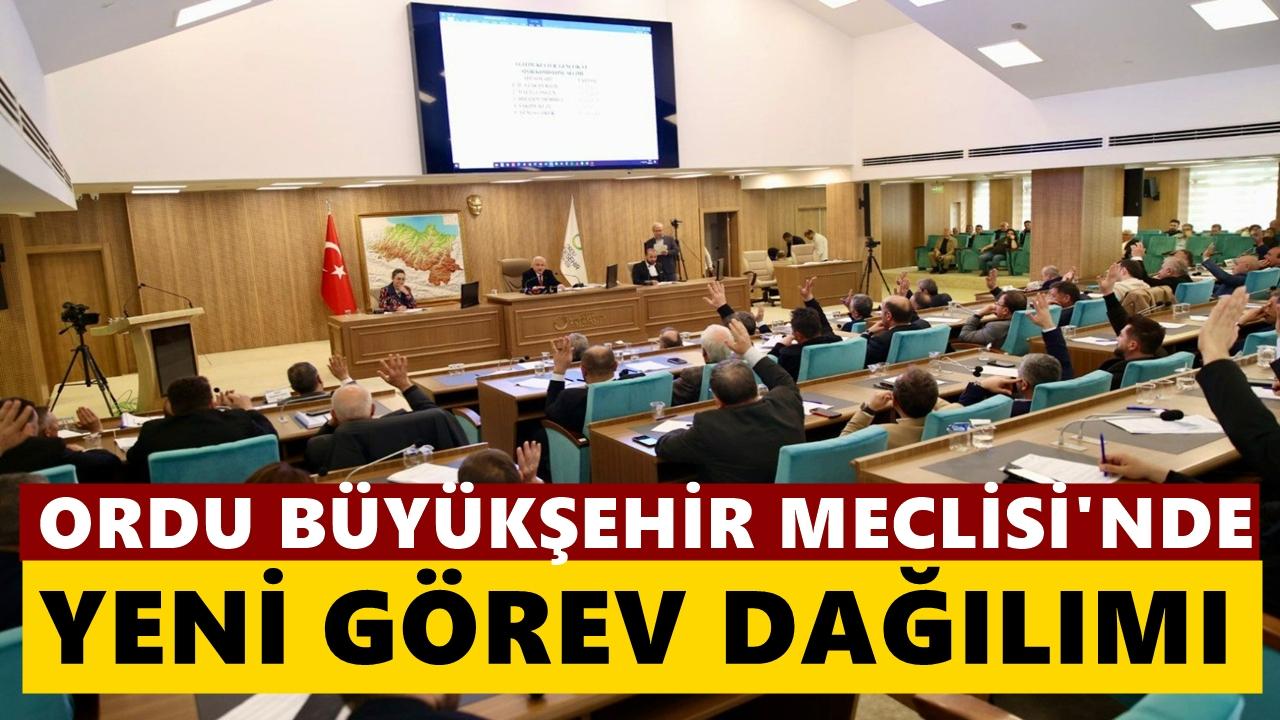 Ordu Büyükşehir Meclisi’nde Yeni Görev Dağılımı Belirlendi