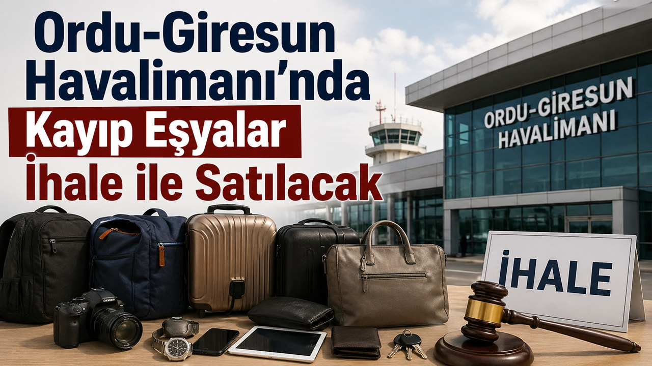 Ordu-Giresun Havalimanı’nda Kayıp Eşyalar İhale ile Satılacak