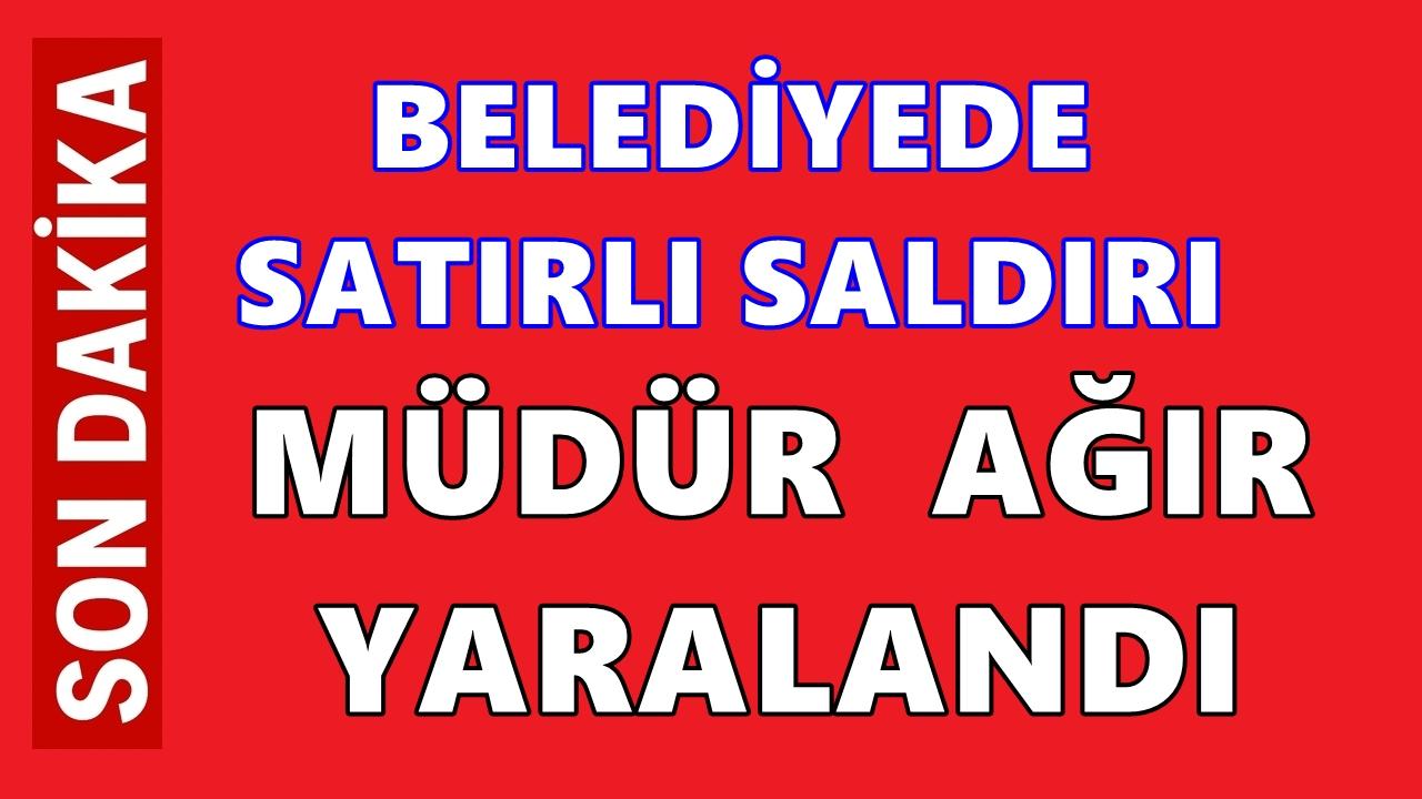 Ordu'da Belediyede Satırlı Saldırı! Müdür Ağır Yaralandı