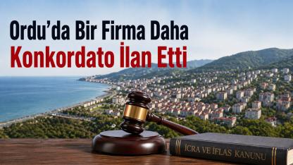 Ordu'da Bir Firma Daha Konkordato İlan Etti.