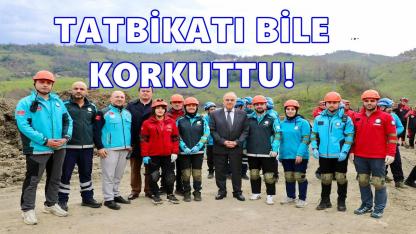 Ordu’da Heyelan Tatbikatı Gerçeğini Aratmadı