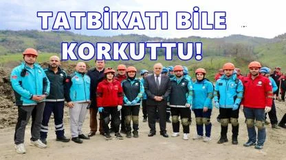Ordu’da Heyelan Tatbikatı Gerçeğini Aratmadı
