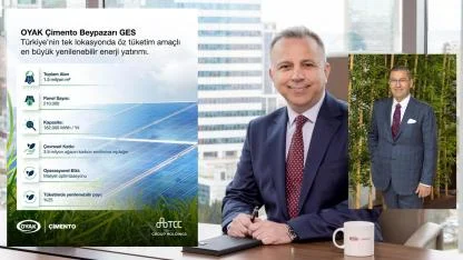 OYAK Çimento, Türkiye’nin en büyük öz tüketim amaçlı güneş enerjisi santralini devreye aldı