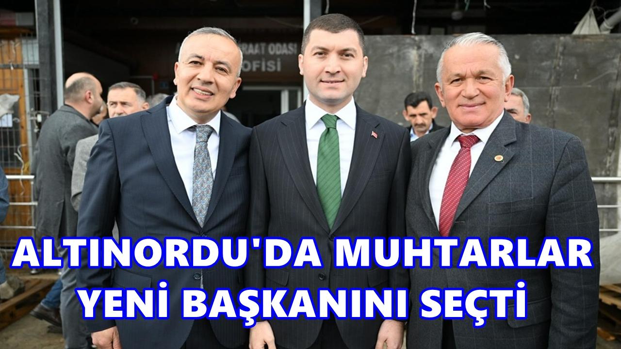 Altınordu Muhtarlar Derneği’nde başkan Hakan Cemal Aydın