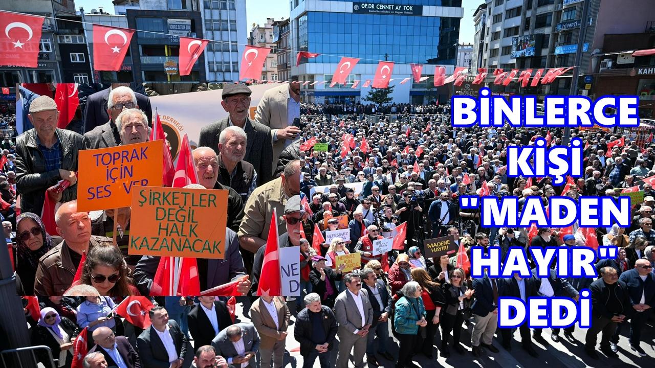 Binlerce Kişi Fatsa’da Madene Karşı Buluştu