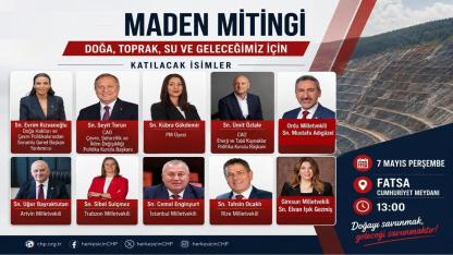 CHP’den Fatsa’da Maden Mitingi