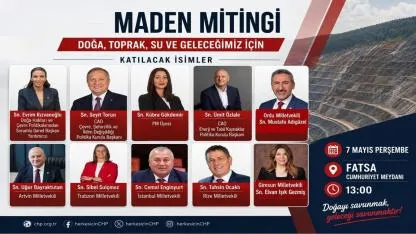 CHP’den Fatsa’da Maden Mitingi