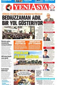 Yeni Asya Gazetesi Gazete Manşeti