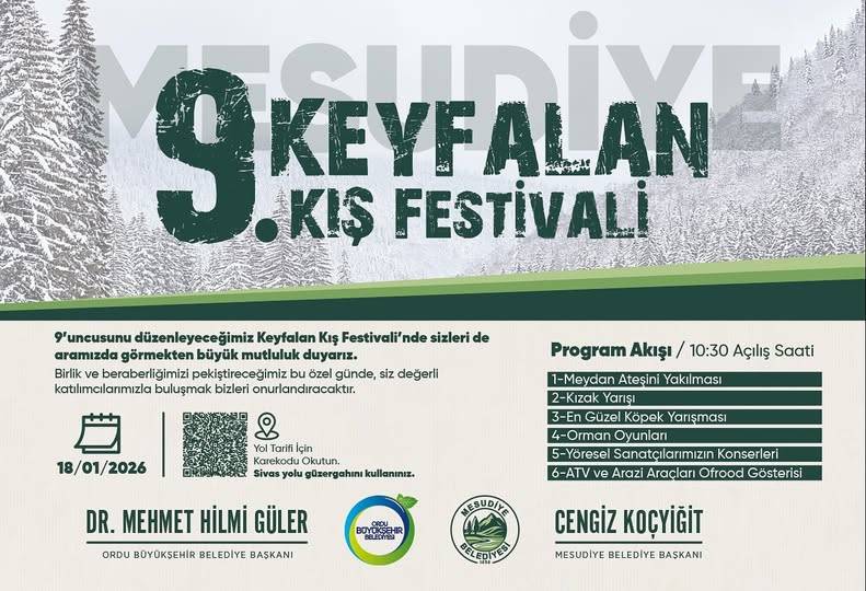 Mesudiye Kışa Hazır: Keyfalan Festivali İçin Davet Var