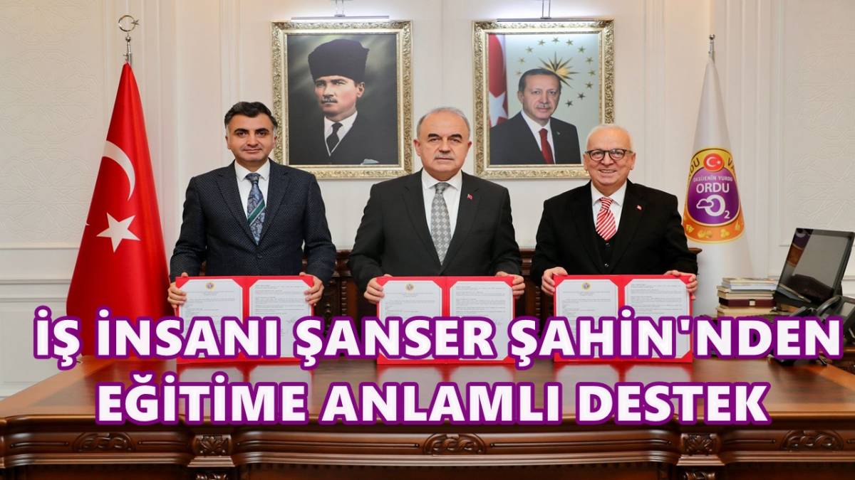 Hayırsever İş İnsanı Şanser Şahin’den Eğitime Anlamlı Destek