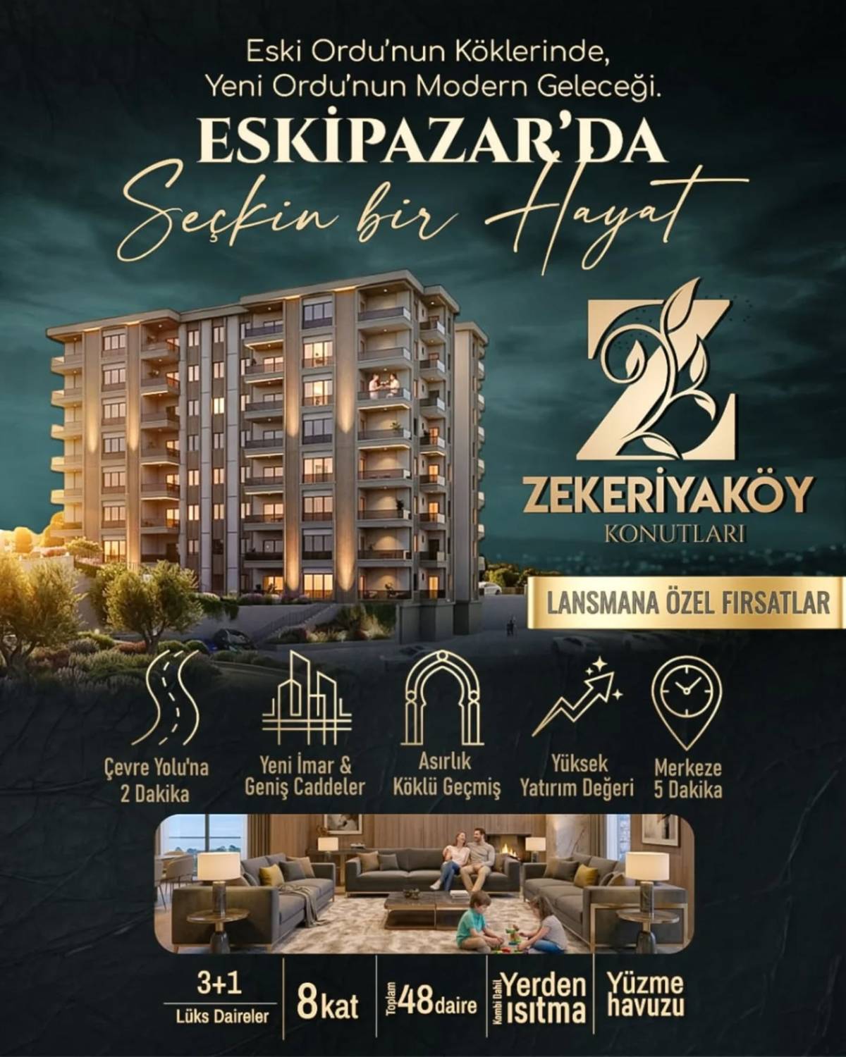 Şanser Şahin İnşaat’tan Yeni Proje: Zekeriyaköy Lansman Fiyatıyla Satışta