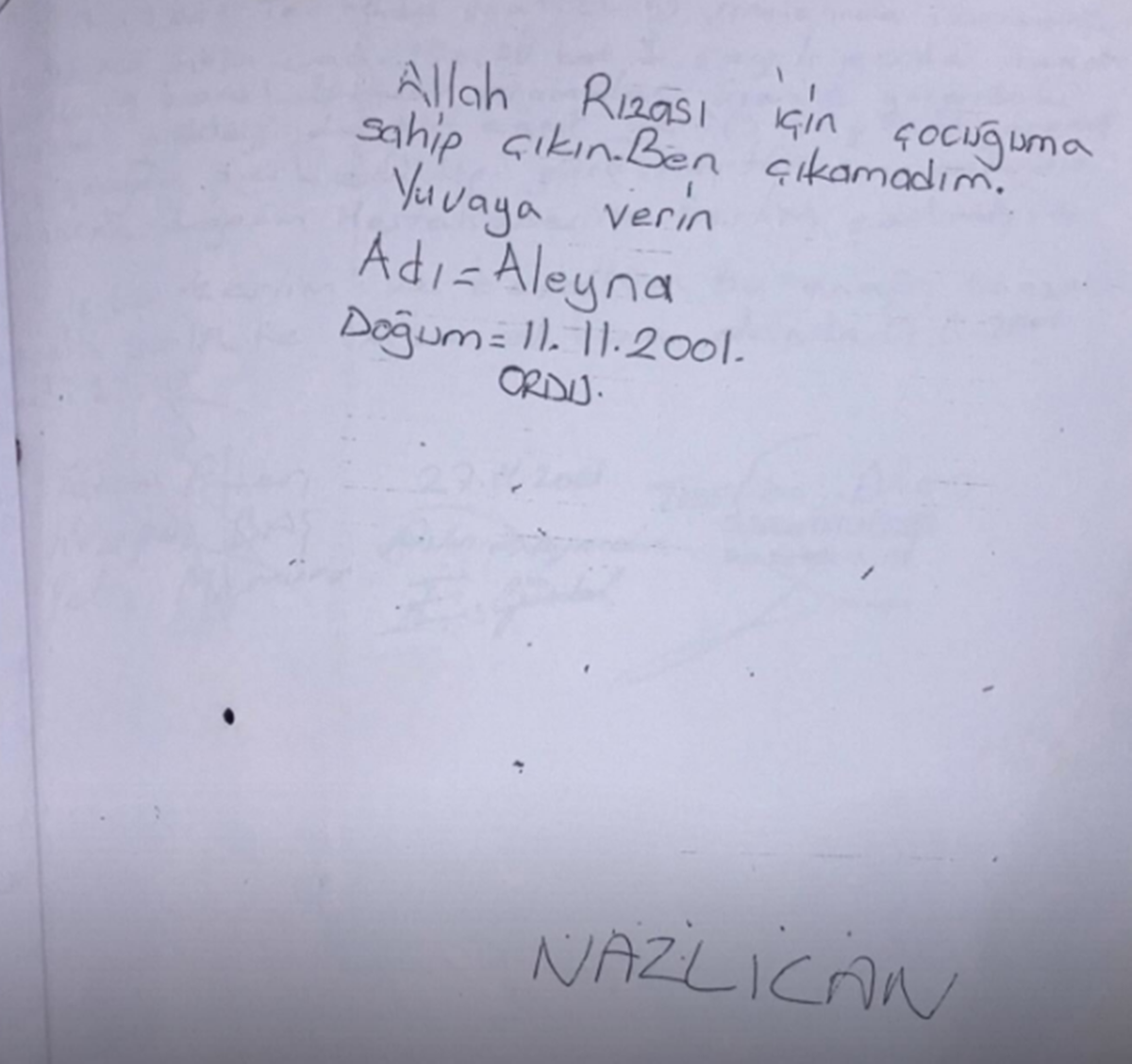 Ordu’da Apartman Kapısına Bırakılan Bebek, Yıllar Sonra Ailesini Arıyor
